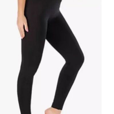 RUNNING GIRL Yoga/ Workout Leggings S/M Black Stretching New