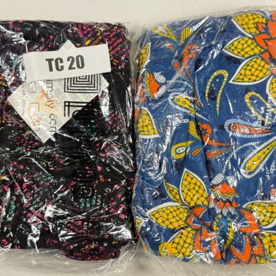 2 Pair of New LuLaRoe Tall and Curvy Buttery Soft Workout Yoga Leggings TC 20