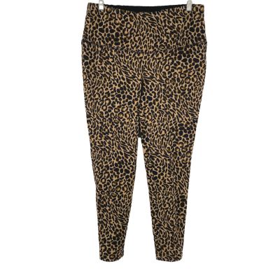 Chico's Zenergy Cheetah Legging Pant Dusty Cedar NWT Women's Size 1