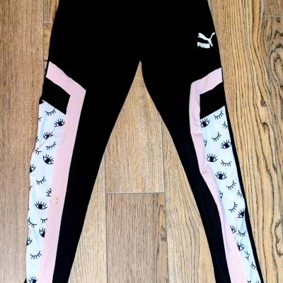 Puma Maybelline Black Women Activewear Leggings Running Exercise Pants SMALL