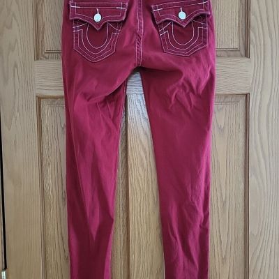 true religion Leggings Womens Red Size 28