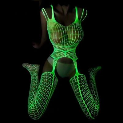 Pantyhose Tights Glow in The Dark Luminous Fishnet Stockings Fishnet Stockings