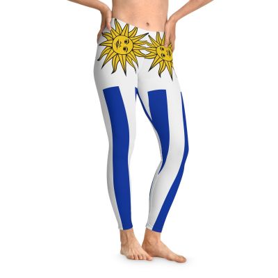 FLAG URUGUAY PINKBERRY™ Stretchy Leggings custom design Admir Kacamakovic