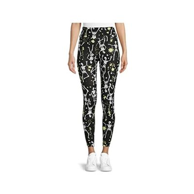 No Boundaries Halloween Skulls and Stars Sueded High Rise Leggings size 3XL 21