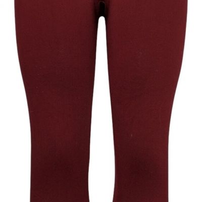 Breezies Seamless Tummy Smoothing Legging Women's Leggings Sz L Red