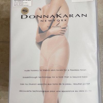 Donna Karan The Nudes Essential Toners Hosiery Pantyhose Tone B02 Sz Tall NIP