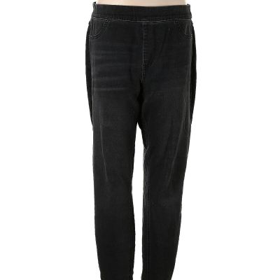 Terra & Sky Women Black Jeggings 0X Plus