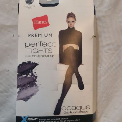 Hanes Premium Women's Opaque  Tights - Black Size Small 65 Denier