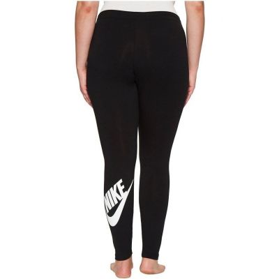 Nike Womens size 1X Sportswear Leggings Black Logo NEW 863142