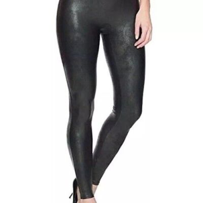 NWT Spanx Faux Leather Leggings High Waist Black Glossy 2437 Women’s XL