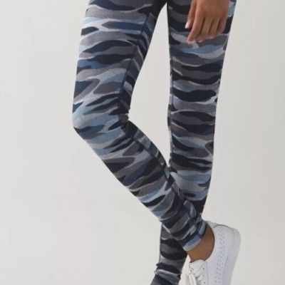 Lululemon Leggings Pants Women 4 Wunder Under Hi-Rise Full-On Luxtreme Camo long