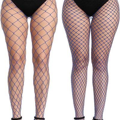 EVERSWE High Waist Fishnet Tights, Thigh High Suspender Stockings