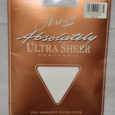 NEW Hanes Absolutely Ultra Sheer Pantyhose Pearl Size D Style 707