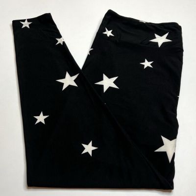 NEW LuLaRoe TC2 Leggings BLACK STAR Military Patriotic USA FLAG America Space