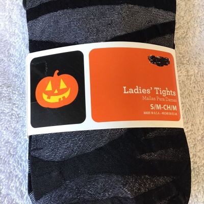 LADIES TIGHTS BLACK HALLOWEEN DESIGNS