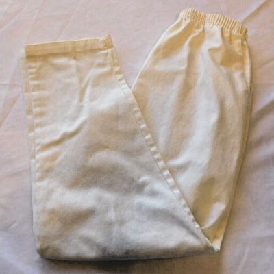 Trend Basics Women's Ladies Size M Medium Style 2163S3 Pants Casual White GUC