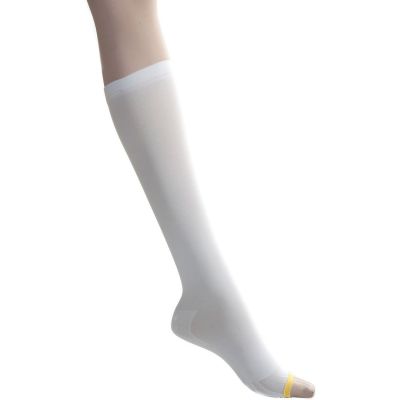 Medline EMS 15mmHg Knee High Anti-Embolism Stockings White Large Long Length 12