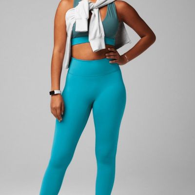 Fabletics Anywhere Motion365+ High-Waisted Legging Ocean Eyes Sz 1X (XXL) New