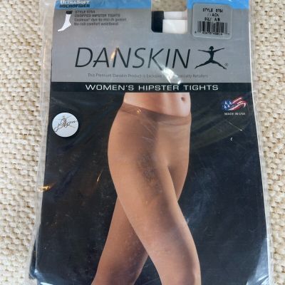 Danskin Women's Cropped Hipster Tights Blush Size A/B Black