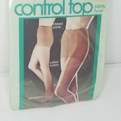 Vintage Goldcost Control Top Panty Hose Tall 5'5-5'8 Beige