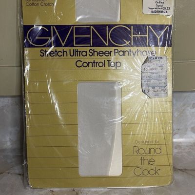 Givenchy Vintage Stretch Sheer Pantyhose Control Top Made In USA Style 247 80’s