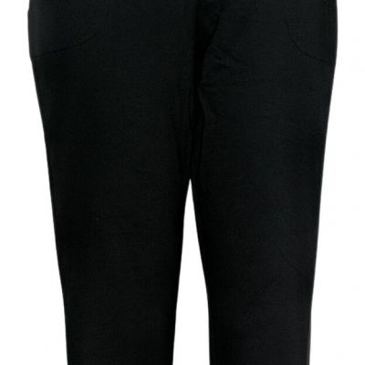 Sport Savvy Petite All Day French Terry Pull On Jogger Women's Leggings Black