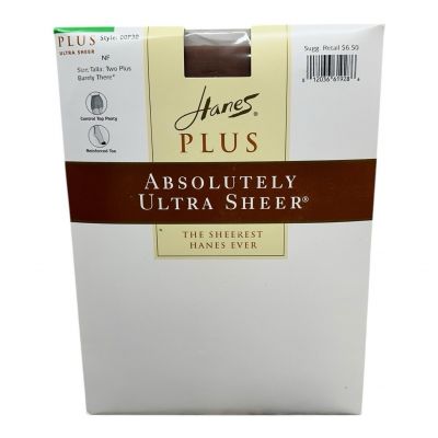 2000 Hanes Plus Absolutely Ultra Sheer pantyhose Two Plus Barely There 00P30