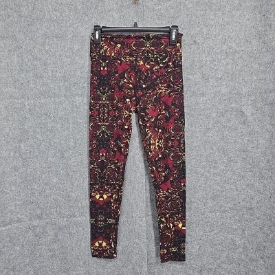 LuLaRoe Leggins Woman One Size 2-10 Multicolor Floral Pattern Soft Activewear