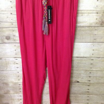 Women's CHANCES R NWT Size medium Pink Pants Jogger style 24218 2C