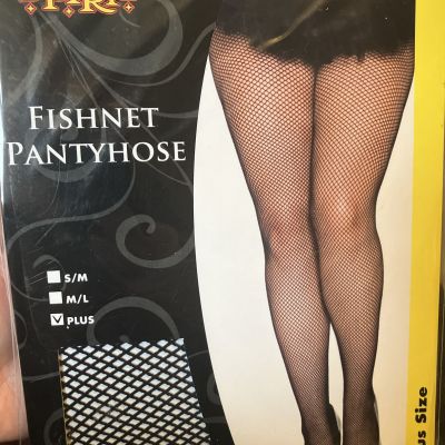 Spirit Fishnet Tights Womens (Plus Size) Black 100perc Nylon Stockings Pantyhose