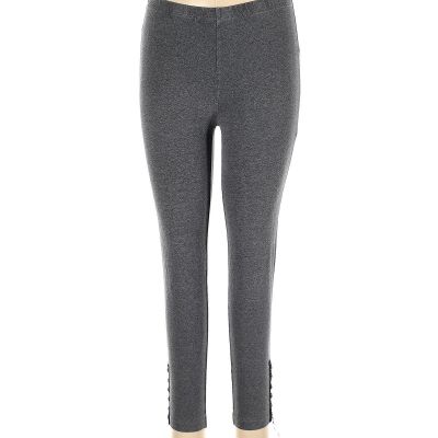 Ann Taylor LOFT Women Gray Leggings L Petites