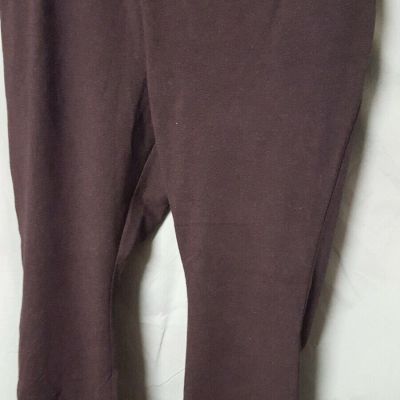 LANDS' END Brown Leggings Starfish Women Plus Size  2X   44