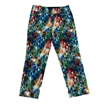 Soft Surroundings Leggings Womens M Abstract Art Boho Christmas Pants Eclectic