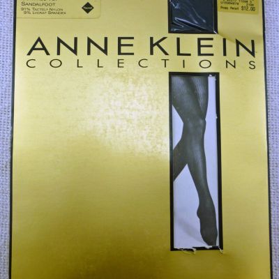 Vintage ANNEKLEIN Style 963 Black Navy Size B Pantyhose