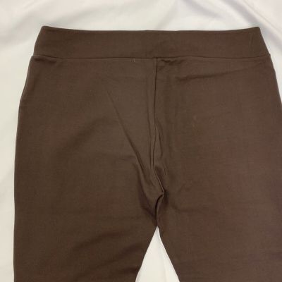 Soft Surroundings Legging Pants Chocolate Brown Pull On 2X Plus Size