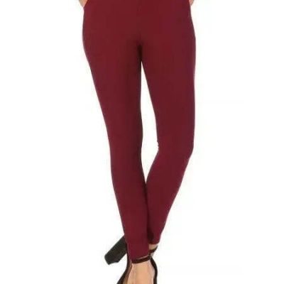 Womens High Waist Sculpting Treggings Skinny Pants