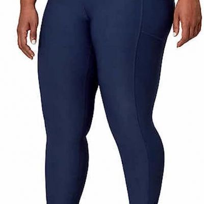 Mondetta Womens High Rise Tight Leggings Size XX-Large Color Navy