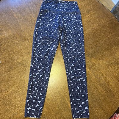 Aerie Offline Women’s Blue Cheetah Leggings Size M