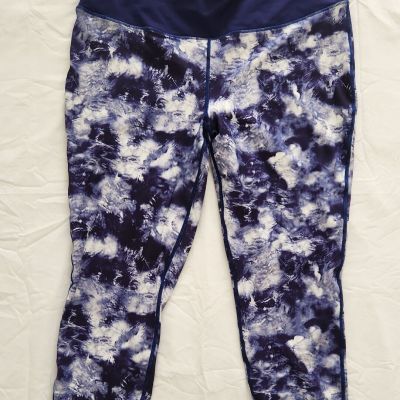 Torrid Leggings Womens Size 2X Blue Tie Dye High Rise