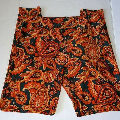 Lularoe Leggings Multicolor Floral Print Yoga Workout Women's Tall and Curvy EUC