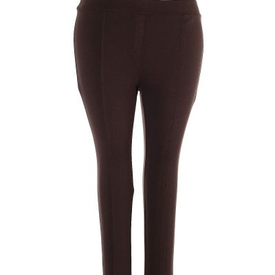 Style&Co Women Brown Leggings 18 Plus