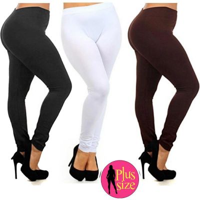 Plus Size Leggings Seamless Footless Stretch Women Yoga Pants Spandex XL/2XL