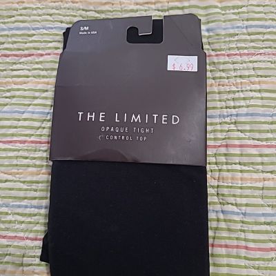 NWT The Limited Women’s Black Opaque Control Top Tights 130-175 Lbs S/M