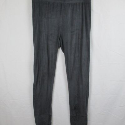 Soft Surroundings Womens Gray Faux Suede Leggings Soft Comfortable Stretch Small