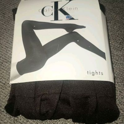 New Calvin Klein Ultra Opaque Dark Brown Tights Color: Size 3