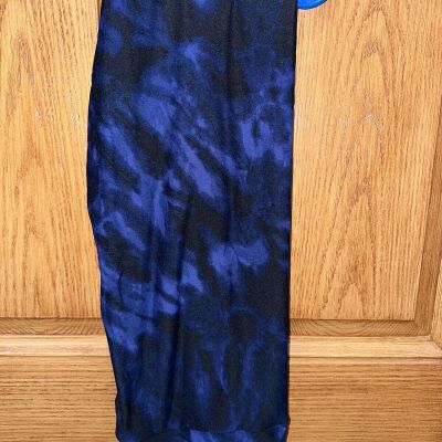 NEW LuLaRoe TC2 Leggings BLUE BLACK Tie Dye WINTER Ocean Water CRUISE Vacation