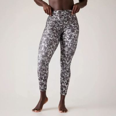 NWT Athleta Salutations Opaline Floral white, black, grey Leggings plus size 1x