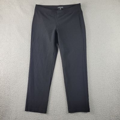 Eileen Fisher Pants Womens Small Petite Black Classiccore Gauze Preppy Cropped