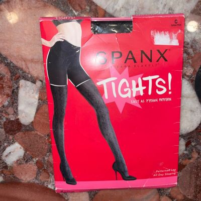 SPANX Easy As Python High-Waisted Black Shapewear Shaping Tights Womens C Nwt