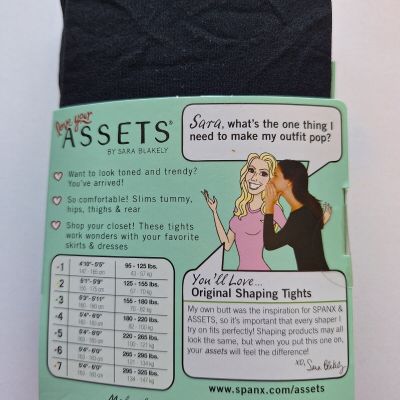 Love Your Assets by Spanx Black Tights Size 4